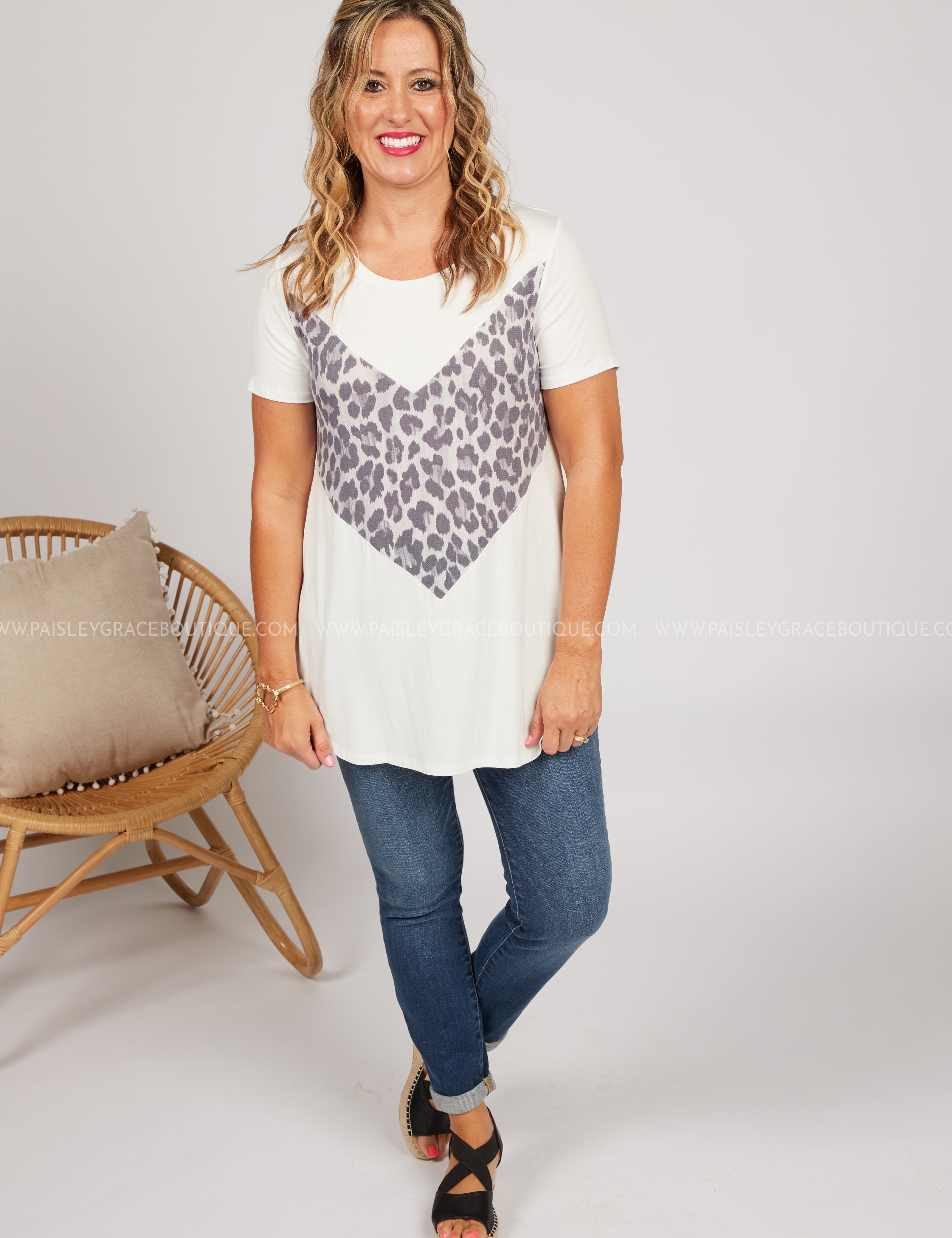 At Every Angle Top-WHITE* LAST ONES FINAL SALE *