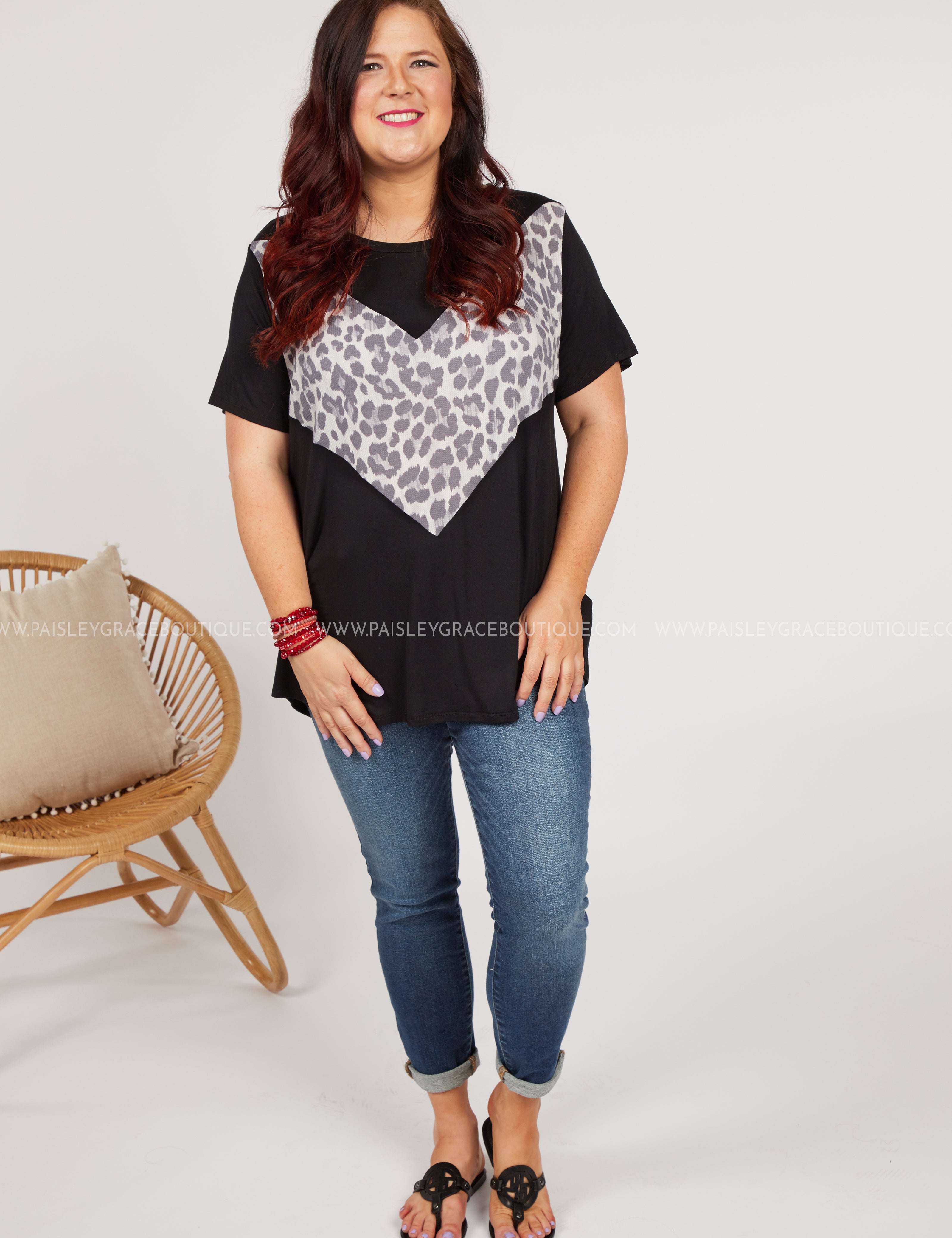 At Every Angle Top- BLACK  - LAST ONES FINAL SALE