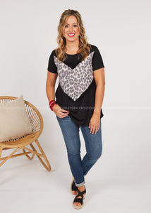 At Every Angle Top- BLACK  - FINAL SALE CLEARANCE