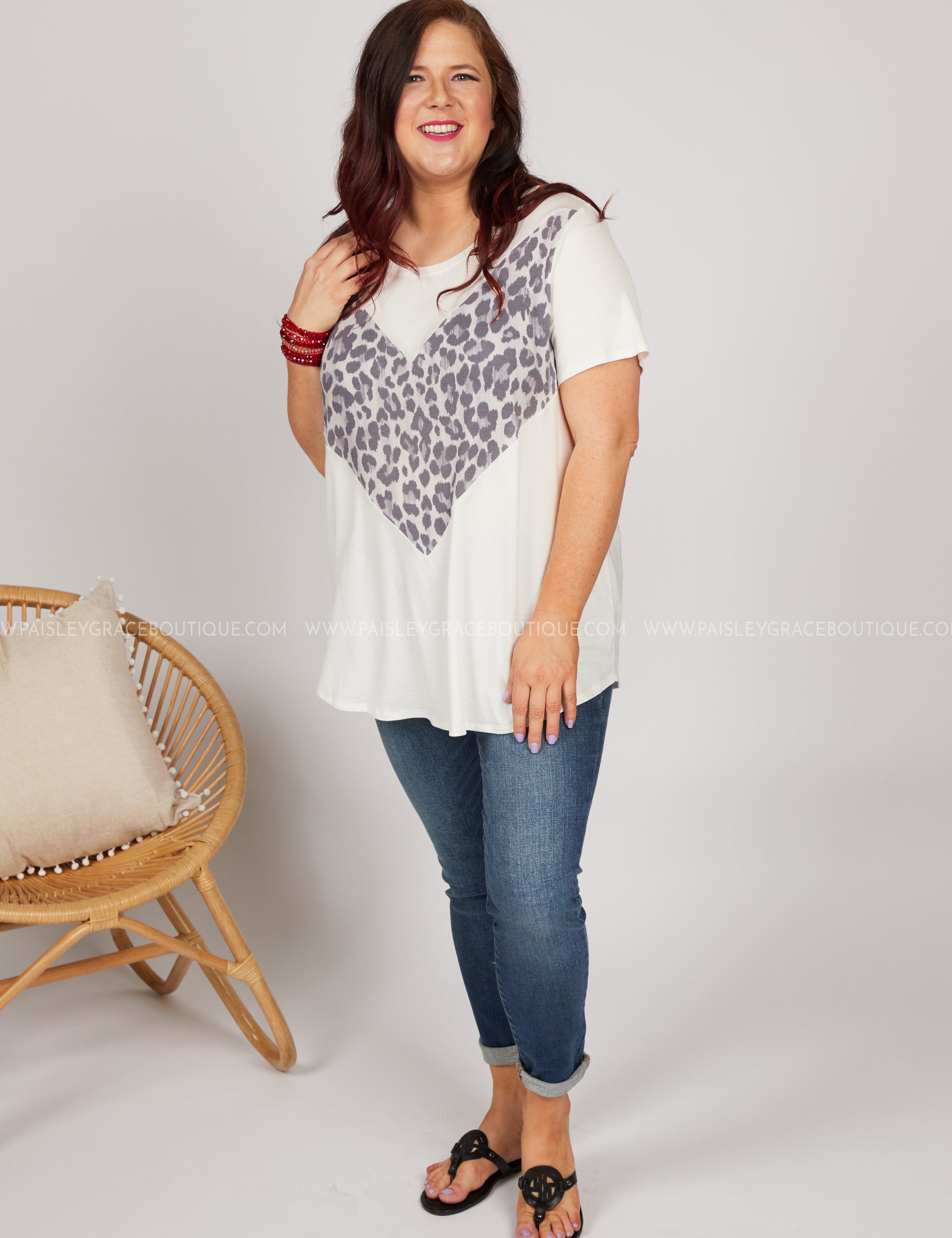At Every Angle Top-WHITE* LAST ONES FINAL SALE *