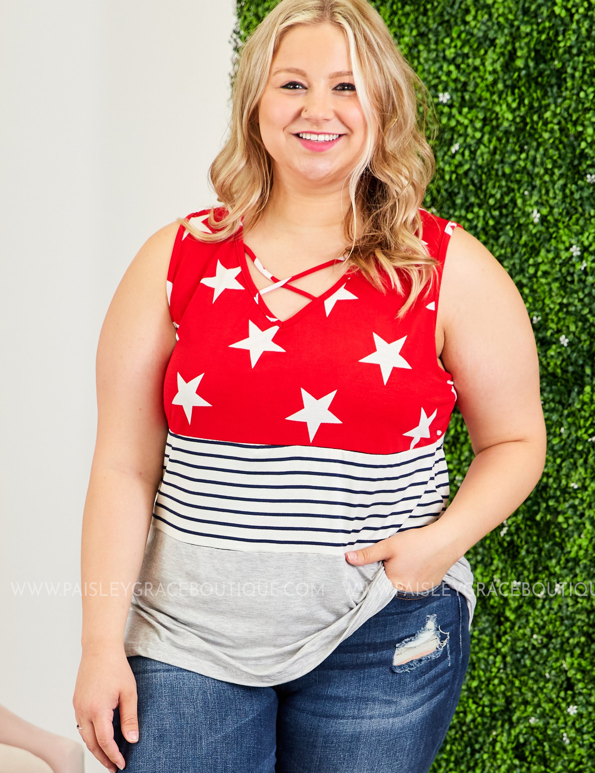 Under the Stars Tank - RED* LAST ONES FINAL SALE *