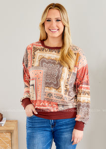 Meredith Top - Clay - FINAL SALE CLEARANCE