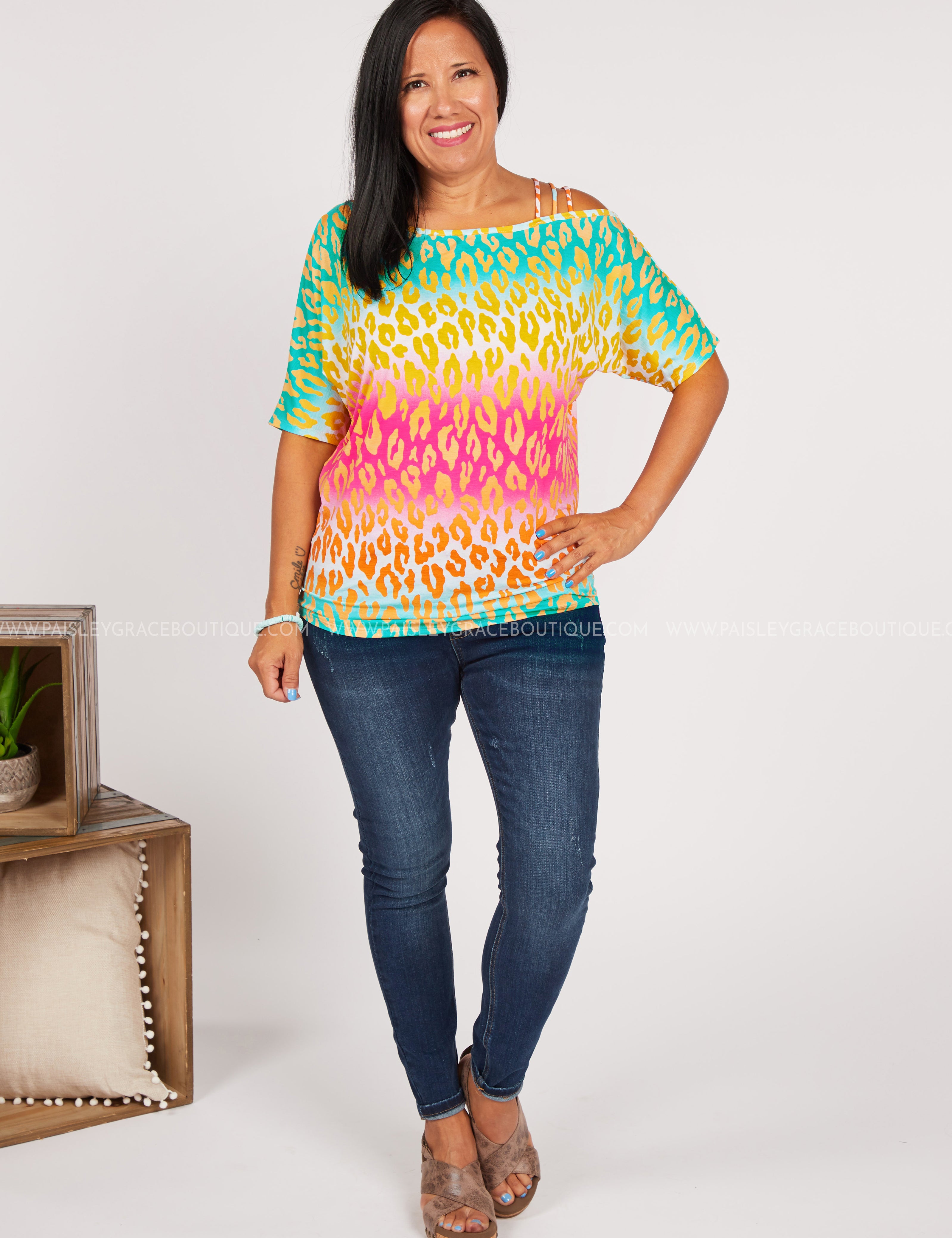 Cascade Of Color Top* LAST ONES FINAL SALE * -- WS23