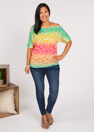 Cascade Of Color Top - FINAL SALE  -- WS23