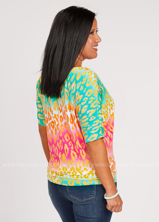 Cascade Of Color Top - FINAL SALE  -- WS23