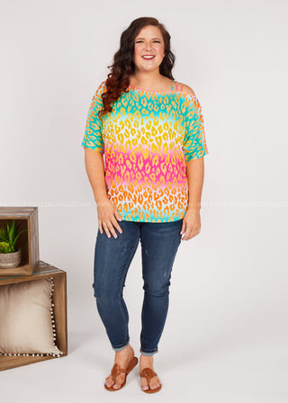 Cascade Of Color Top - FINAL SALE  -- WS23