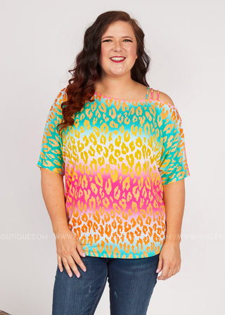 Cascade Of Color Top - FINAL SALE  -- WS23