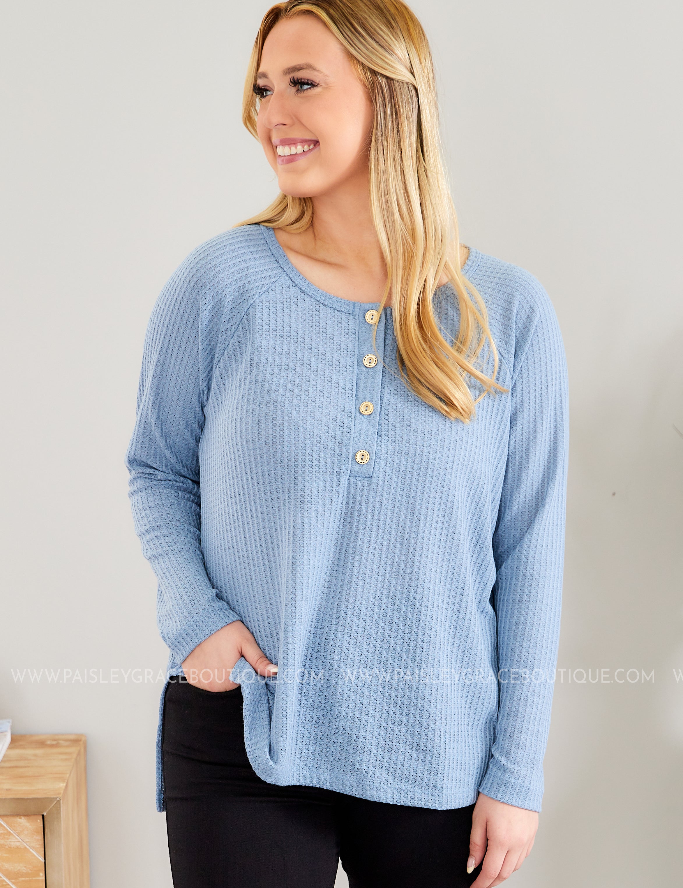 Crisp Morning Top - 2 Colors - LAST ONES FINAL SALE