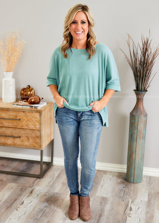 Layne Top - TURQUOISE - LAST ONES FINAL SALE