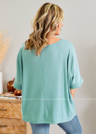 Layne Top - TURQUOISE - LAST ONES FINAL SALE