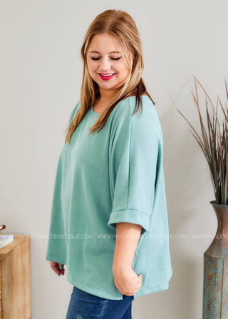 Layne Top - TURQUOISE - LAST ONES FINAL SALE