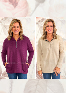 Better Times Knit Hoodie - 2 Colors - FINAL SALE CLEARANCE