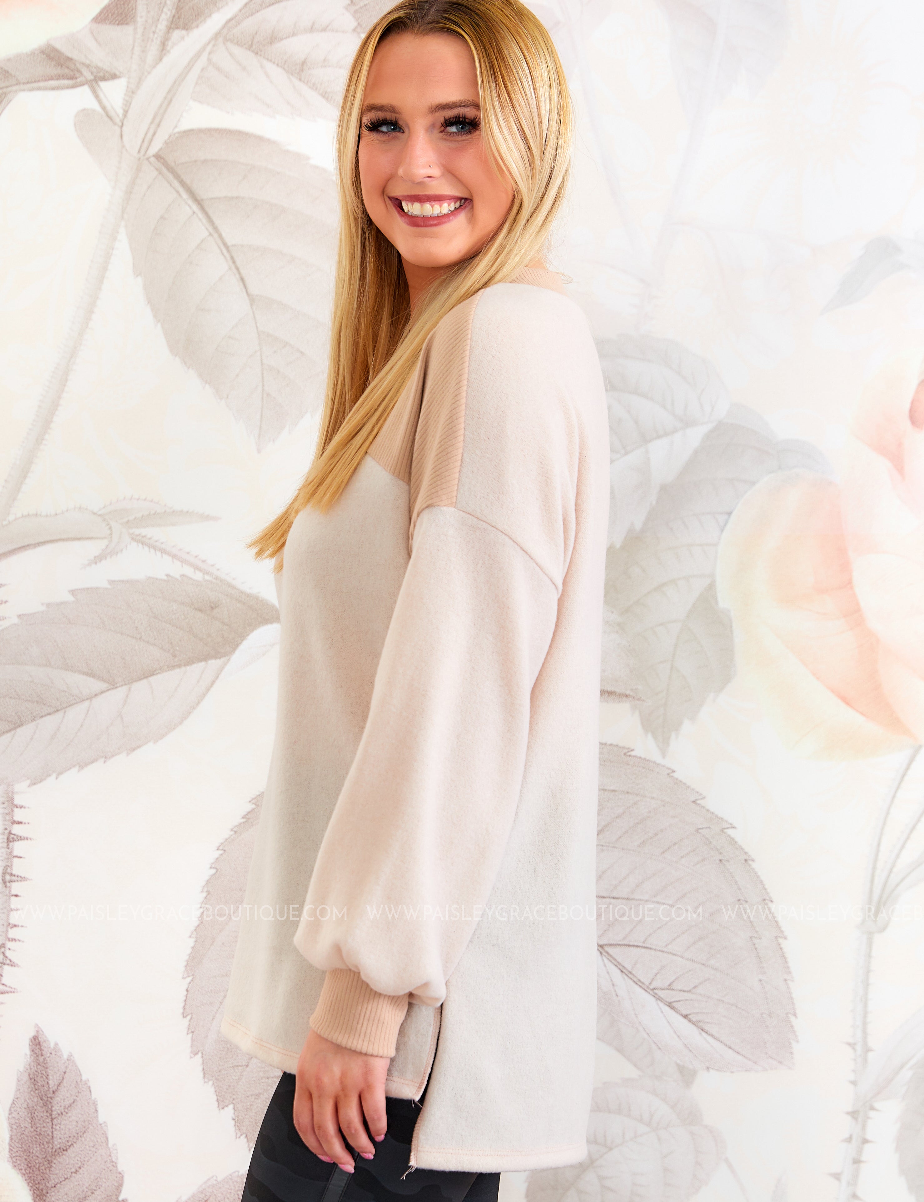 By the Way Top - Taupe - LAST ONES FINAL SALE