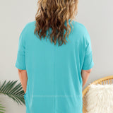 Jet to Paradise Top - Aqua* LAST ONES FINAL SALE *