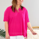 Jet to Paradise Top - Pink - LST ONES LAST ONES FINAL SALE