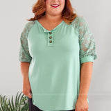 Kinder Days Top - Sage* LAST ONES FINAL SALE *