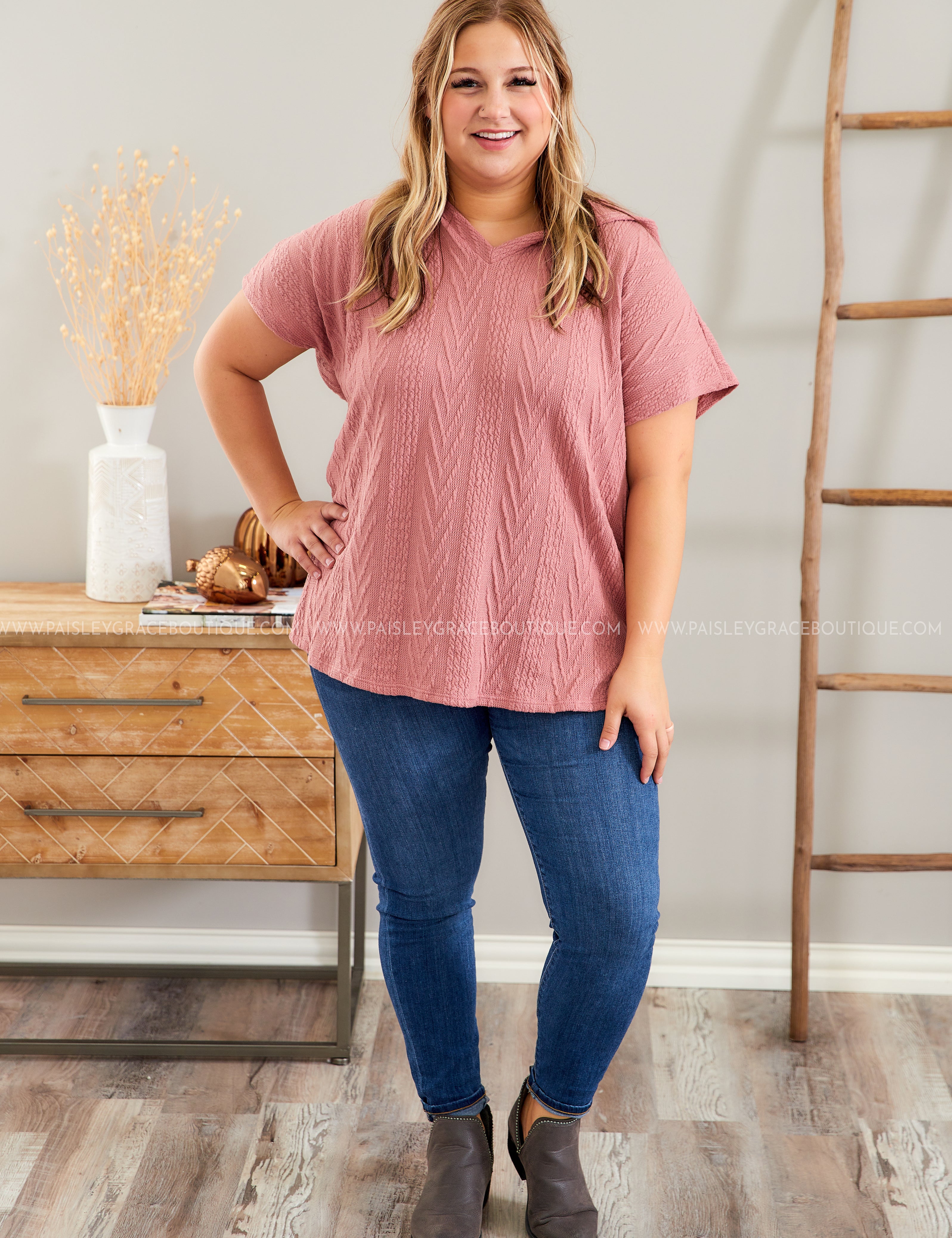 Bet on You Hooded Top - ROSE - LAST ONES FINAL SALE