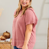 Bet on You Hooded Top - ROSE - LAST ONES FINAL SALE