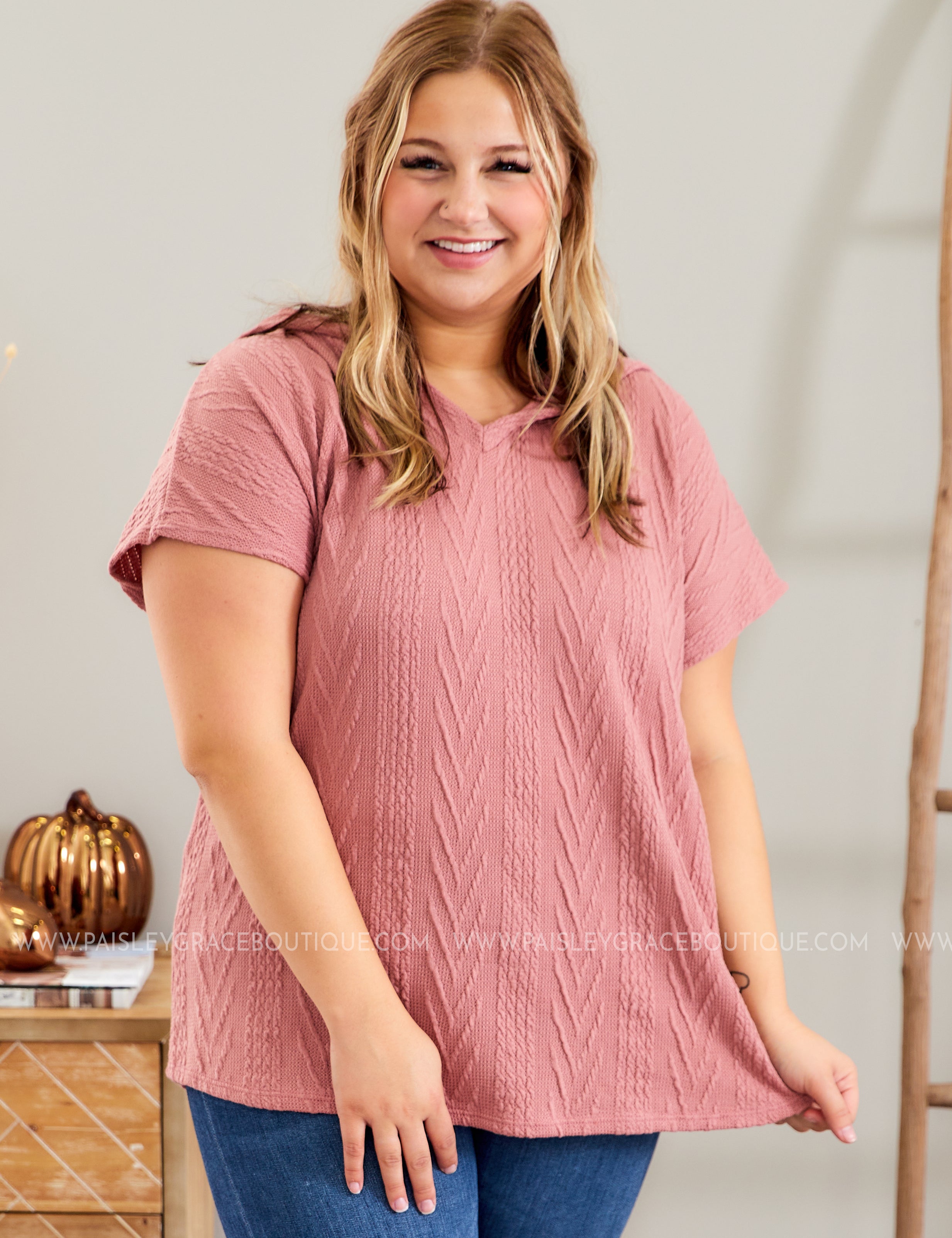 Bet on You Hooded Top - ROSE - LAST ONES FINAL SALE
