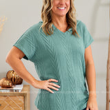 Bet on You Hooded Top - TEAL - LAST ONES FINAL SALE