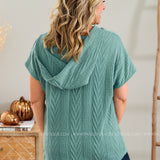 Bet on You Hooded Top - TEAL - LAST ONES FINAL SALE