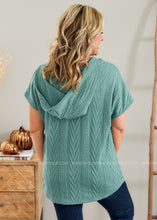 Load image into Gallery viewer, Bet on You Hooded Top - TEAL - LAST ONES FINAL SALE CLEARANCE
