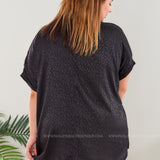Shine Brighter Leopard Top - Black* LAST ONES FINAL SALE *