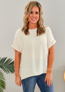 Our Quiet Afternoon Top - Cream  - FINAL SALE