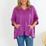 Sadie Poncho - Magenta DOORBUSTER* FINAL SALE *