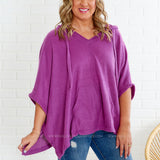 Sadie Poncho - Magenta DOORBUSTER* FINAL SALE *