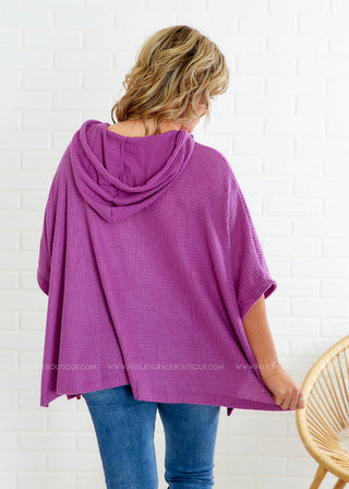 Sadie Poncho - Magenta DOORBUSTER - FINAL SALE