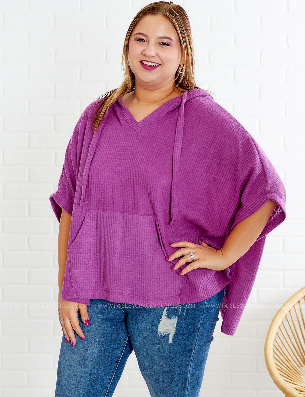 Sadie Poncho - Magenta DOORBUSTER* FINAL SALE *