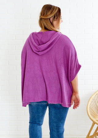 Sadie Poncho - Magenta DOORBUSTER - FINAL SALE