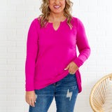 Faithfully Sure Top - Fuchsia* LAST ONES FINAL SALE *