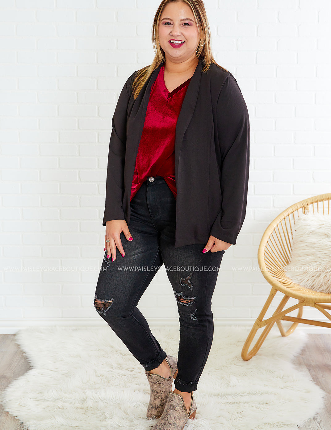 Join the Club Blazer - Black - LAST ONES FINAL SALE
