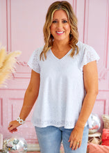 Load image into Gallery viewer, See You Staring Top - White - FINAL SALE
