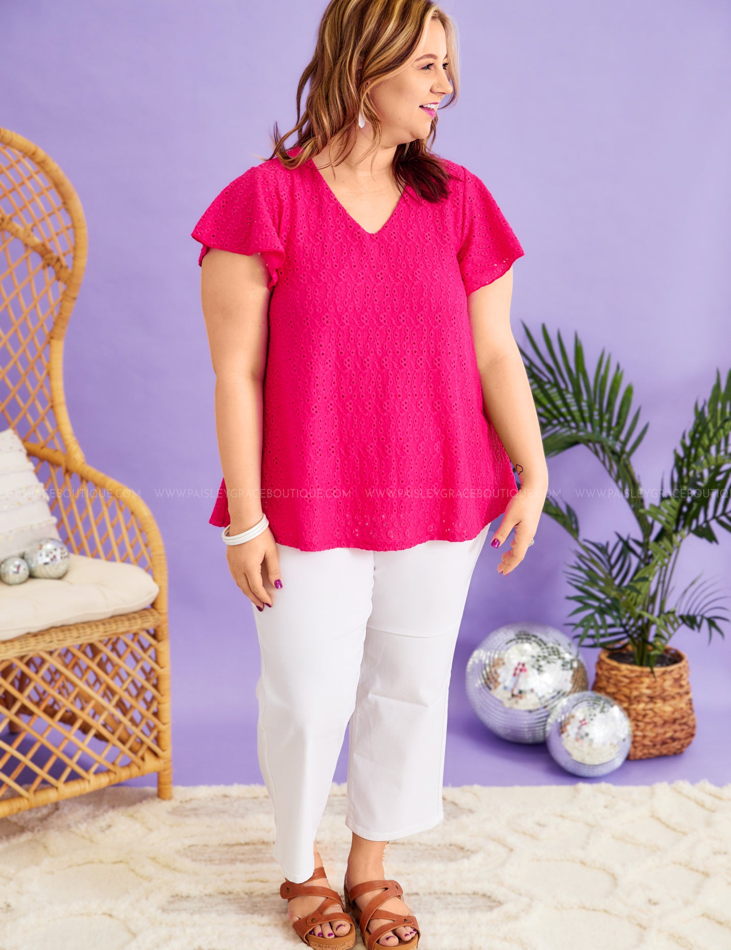 Get To Know You Top - Hot Pink* LAST ONES FINAL SALE *