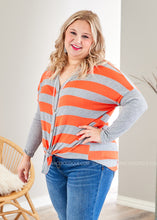 Load image into Gallery viewer, Trinity Knot Top- ORANGE- FINAL SALE
