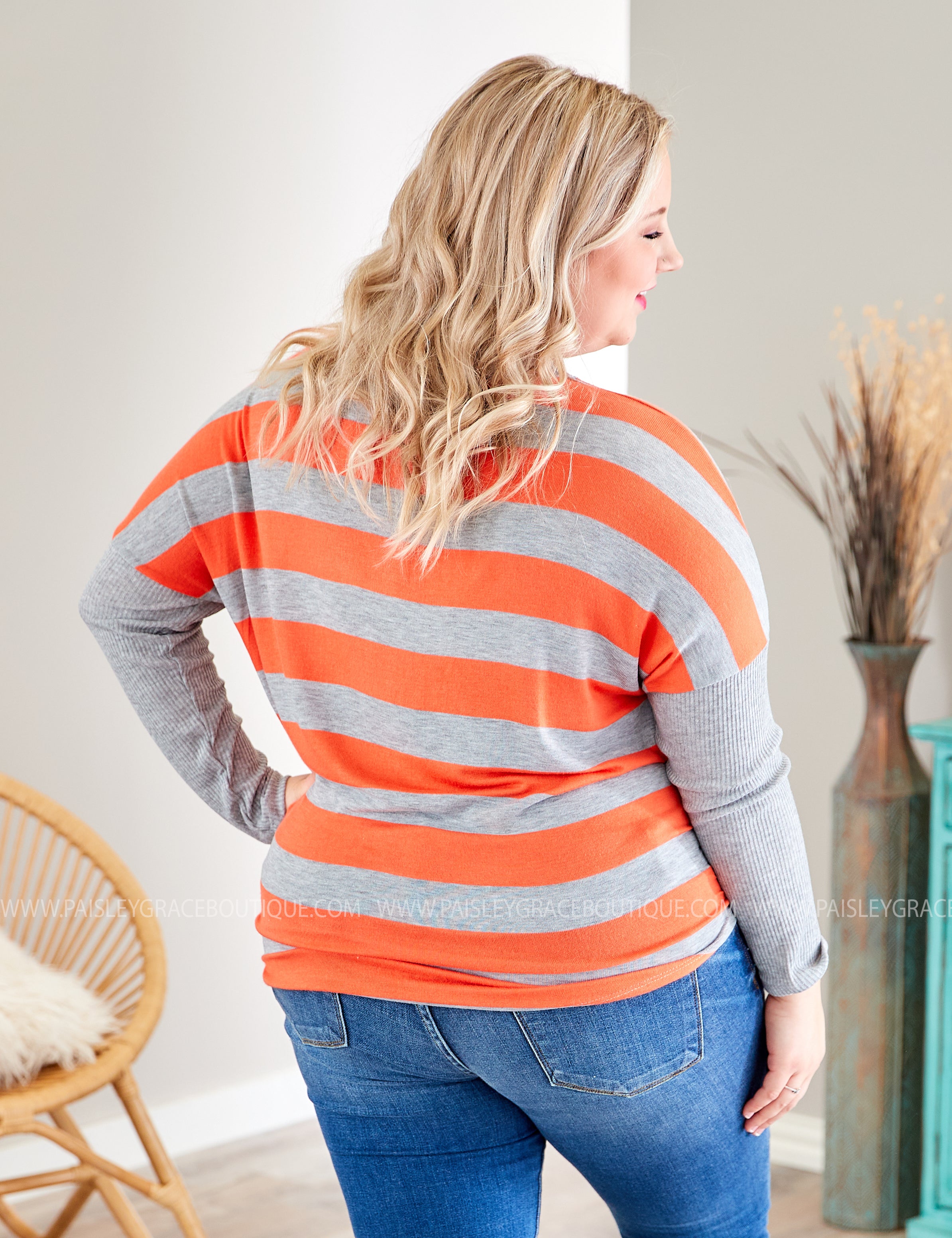 Trinity Knot Top- ORANGE- LAST ONES FINAL SALE
