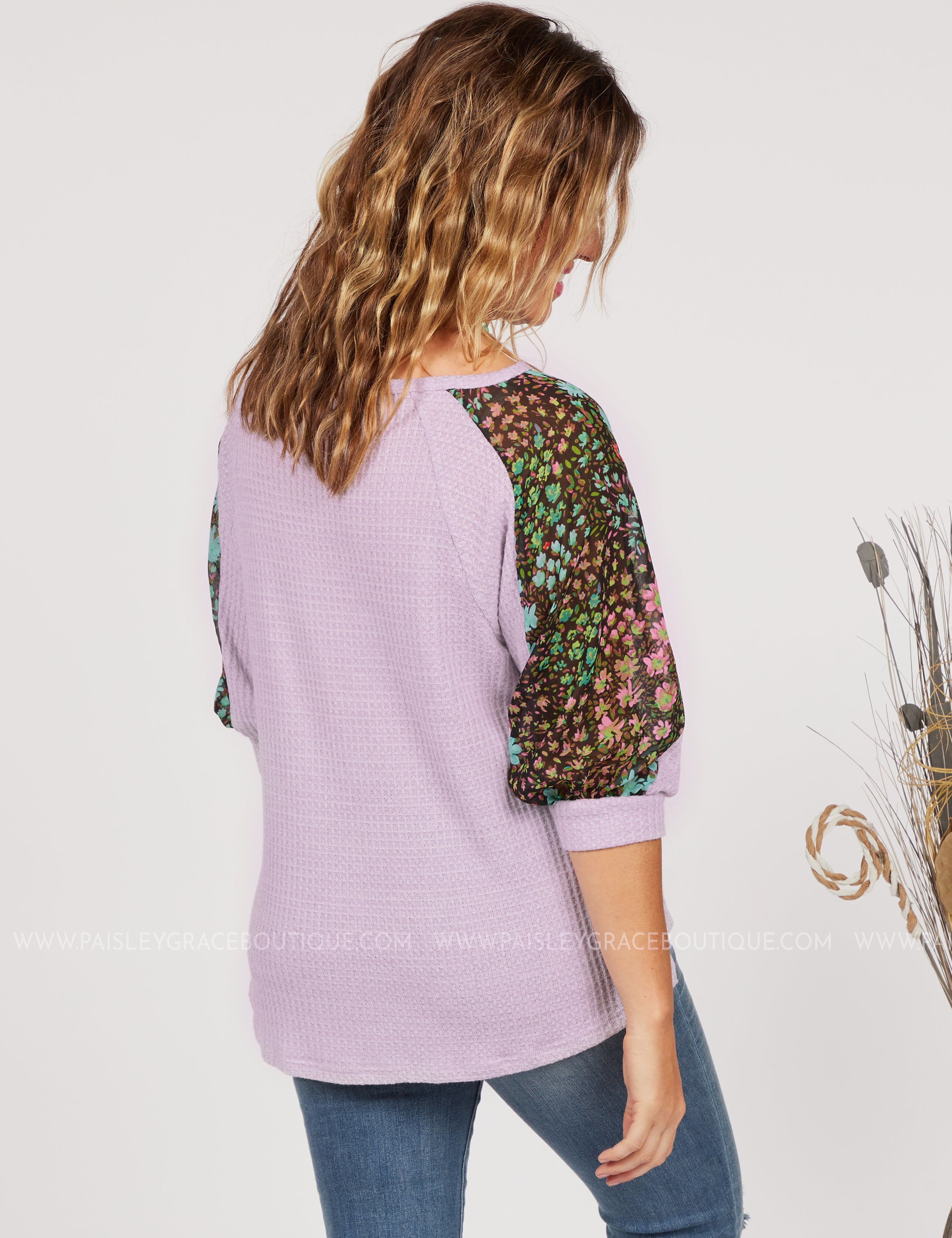 Charm Me Top-LAVENDER* LAST ONES FINAL SALE *