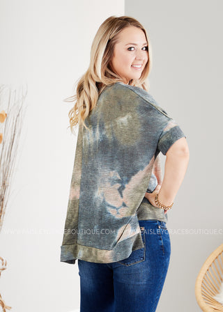 Chicago Breeze Top- SAGE  - FINAL SALE