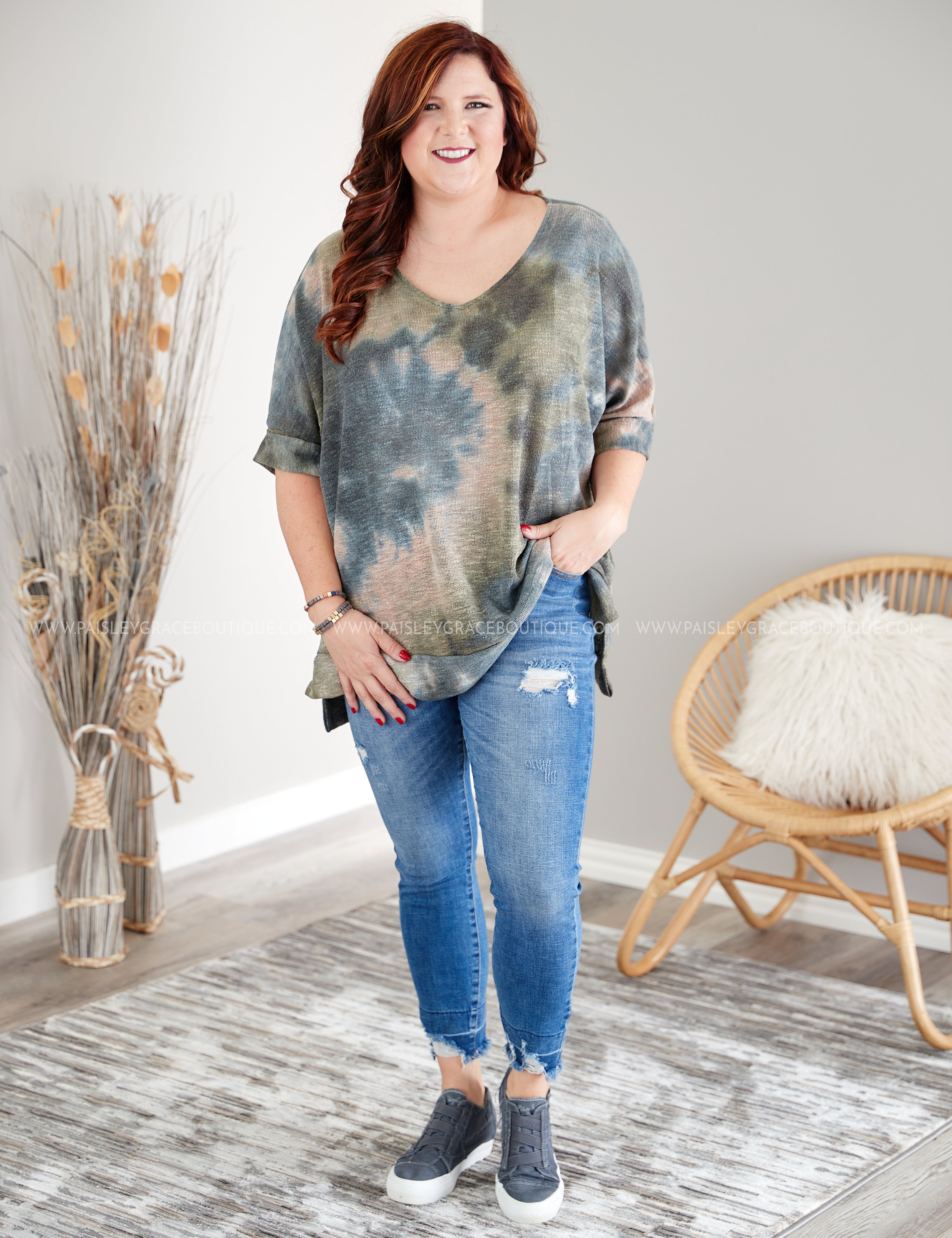 Chicago Breeze Top- SAGE - LAST ONES FINAL SALE
