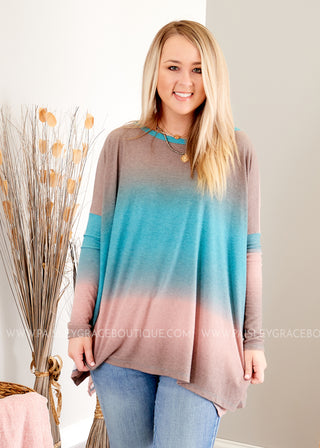 Painted Desert Poncho Top - FINAL SALE