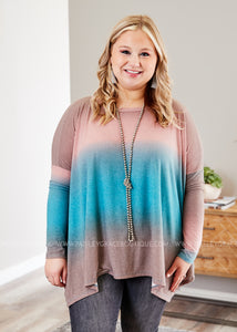 Painted Desert Poncho Top - FINAL SALE