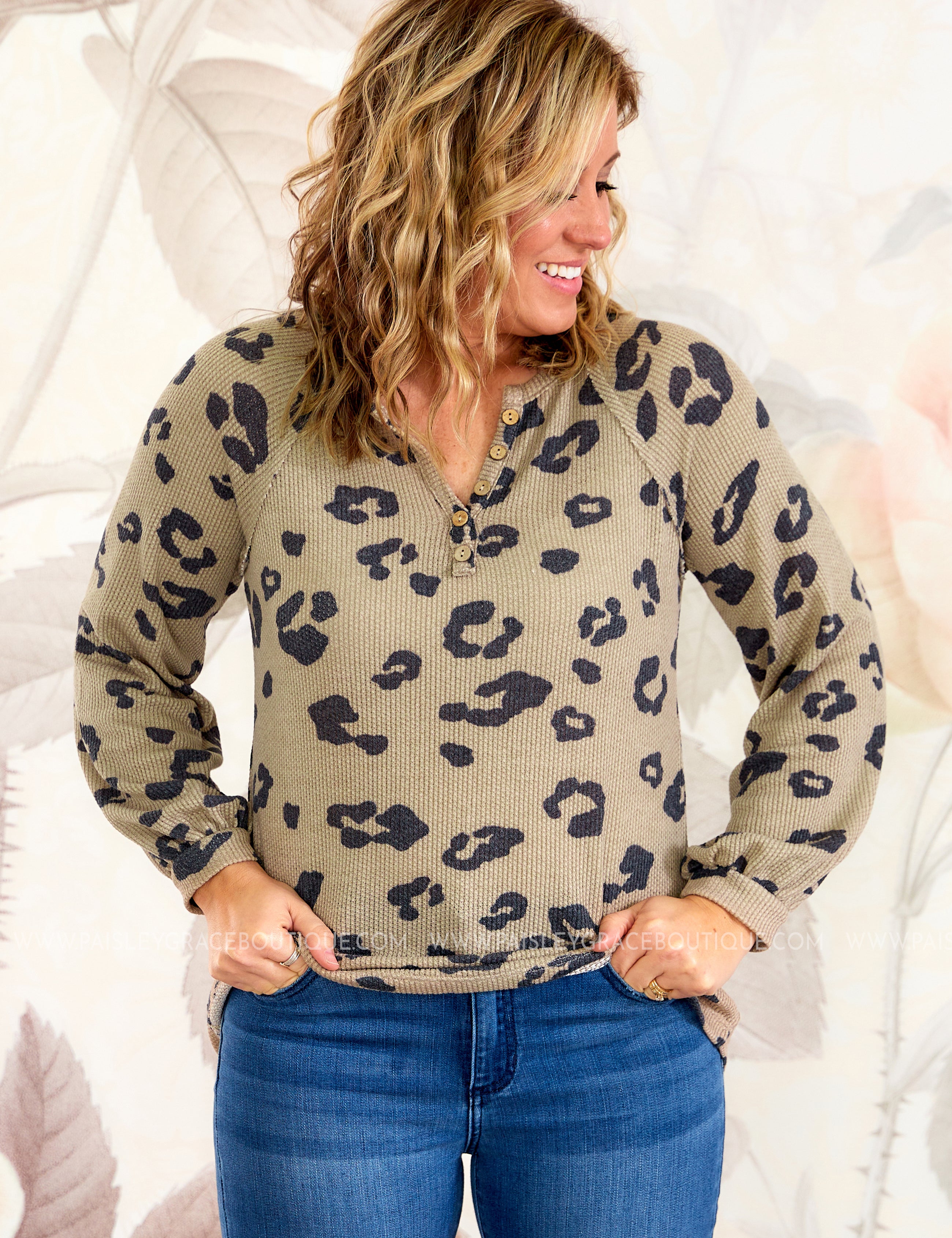 Run After Me Top - Taupe* LAST ONES FINAL SALE *