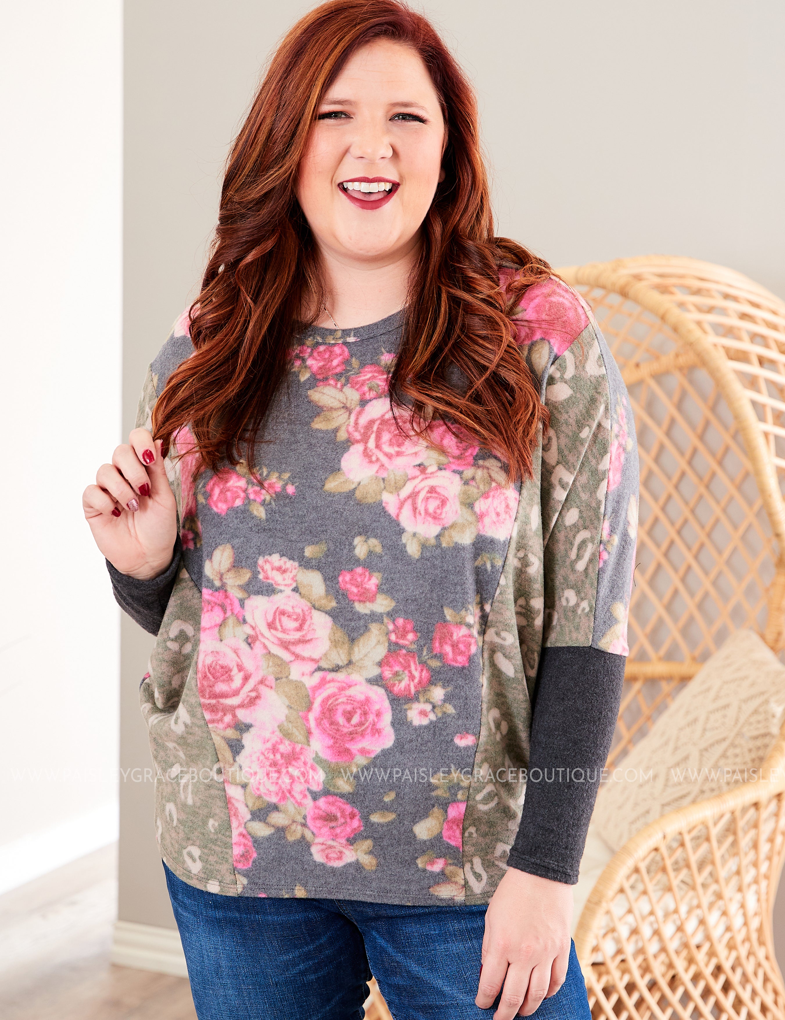 Graceful Garden Top* LAST ONES FINAL SALE *