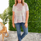 Dusty Lavender Tie Dye with Back String Top - LAST ONES FINAL SALE