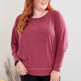 Coastal Couture Top - Wine - LAST ONES FINAL SALE