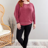 Coastal Couture Top - Wine - LAST ONES FINAL SALE