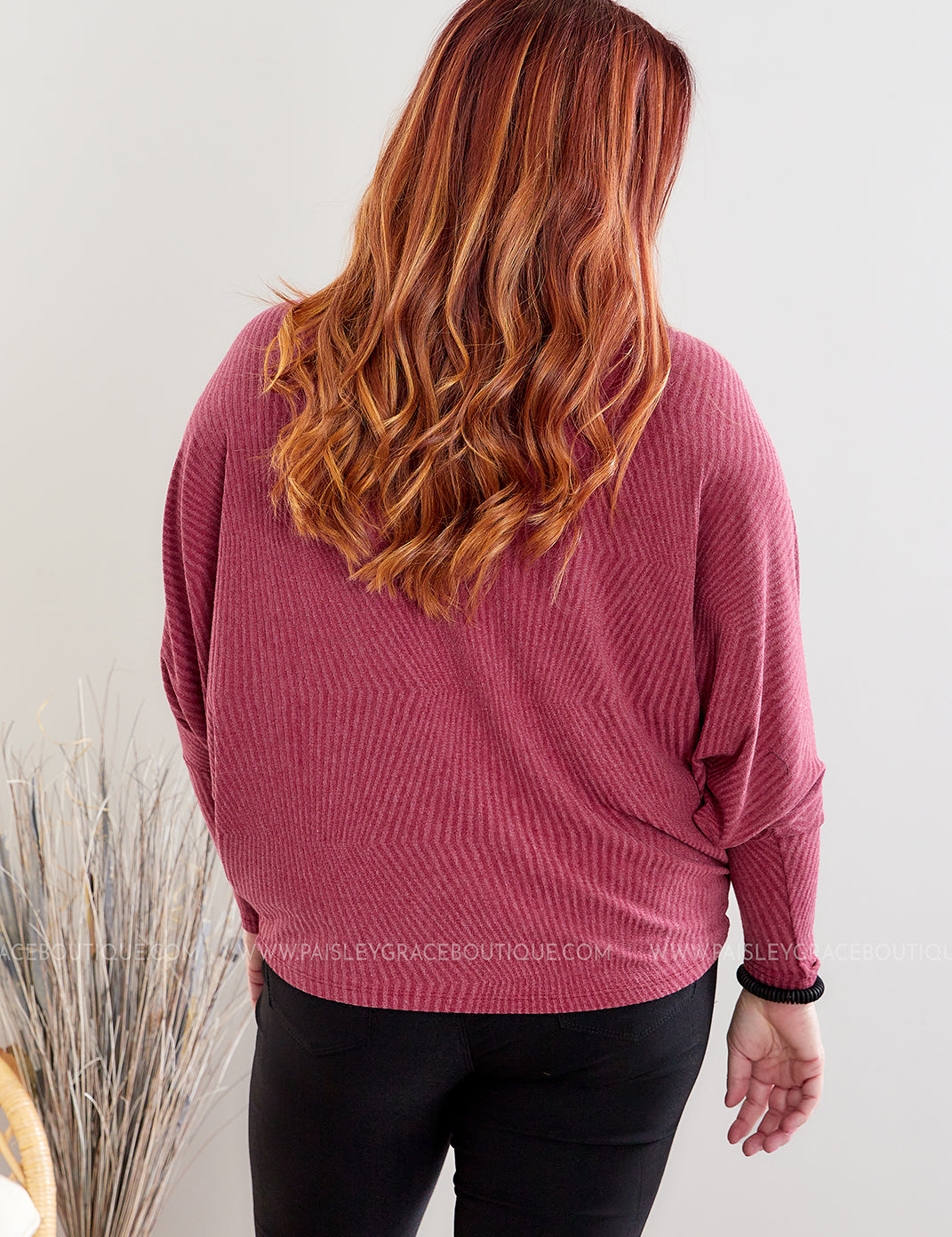 Coastal Couture Top - Wine - LAST ONES FINAL SALE